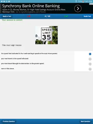 Utah Driving Test android App screenshot 2